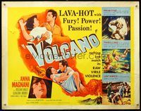 5s664 VOLCANO 1/2sh '53 art of lava-hot lovers Anna Magnani & Rossano Brazzi!