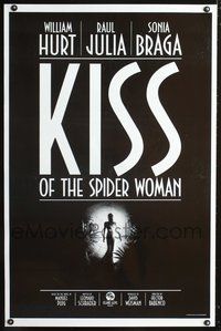 5x499 KISS OF THE SPIDER WOMAN B&W style 1sh '85 Sonia Braga, William Hurt, Raul Julia