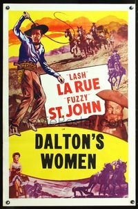 5x226 DALTONS' WOMEN stock 1sh R50s Lash LaRue, Pamela Blake!