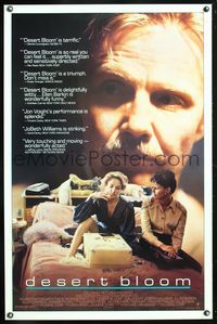 5x254 DESERT BLOOM reviews 1sh '86 JoBeth Williams, huge close-up of Jon Voight!