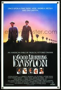 5x418 GOOD MORNING BABYLON 1sh '87 D.W. Griffith bio, Vincent Spano, Joaquim de Almeida!