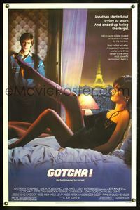 5x421 GOTCHA 1sh '85 Anthony Edwards with sexy Linda Florentino in Paris!