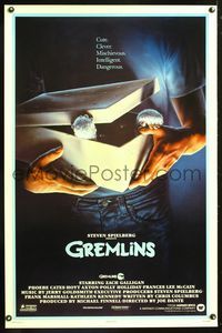 5x427 GREMLINS advance 1sh '84 cute, clever, mischievous, dangerous, Joe Dante horror comedy!