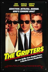 5x432 GRIFTERS int'l 1sh '90 John Cusack, Annette Bening & Anjelica Huston all wearing sunglasses!