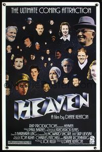 5x450 HEAVEN 1sh '87 Diane Keaton directed, Victoria Sellers, Michael Agbabian!