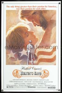 5x452 HEAVEN'S GATE 1sh '81 Michael Cimino, Tom Jung art of Kris Kristofferson & Isabelle Huppert!