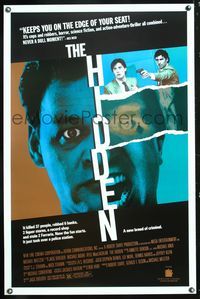 5x460 HIDDEN 1sh '87 Kyle MacLachlan, Michael Nouri, a new breed of criminal!