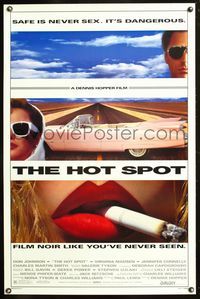 5x470 HOT SPOT DS 1sh '90 cool close up smoking & Cadillac image, directed by Dennis Hopper!