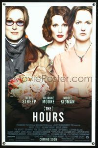 5x472 HOURS Advance 1sh '02 Nicole Kidman as Virginia Woolf, Meryl Strep, Julianne Moore!