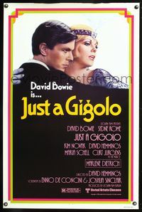 5x490 JUST A GIGOLO 1sh '81 David Hemmings' Schoner Gigolo, armer Gigolo, cool image of David Bowie