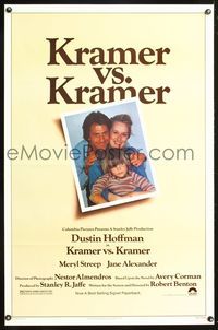 5x501 KRAMER VS. KRAMER 1sh '79 Dustin Hoffman, Meryl Streep, child custody & divorce!