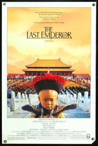 5x509 LAST EMPEROR 1sh '87 Bernardo Bertolucci epic, image of young Chinese emperor w/army!