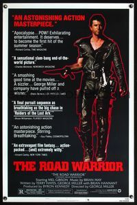 5x533 MAD MAX 2: THE ROAD WARRIOR style B 1sh '81 Mel Gibson returns in the title role!