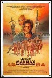 5x534 MAD MAX BEYOND THUNDERDOME 1sh '85 Mel Gibson in the title role, Tina Turner, Amsel art!