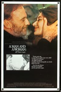 5x537 MAN & A WOMAN 20 YEARS LATER 1sh '66 Claude Lelouch, Anouk Aimee, Jean-Louis Trintignant!