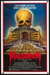 5x544 MAUSOLEUM 1sh '83 Marjoe Gortner, Bobbie Bresee, cool skeleton horror artwork!