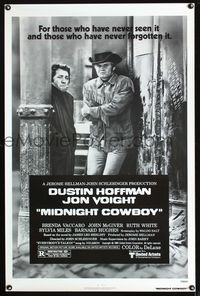 5x549 MIDNIGHT COWBOY 1sh R80 Dustin Hoffman, Jon Voight, John Schlesinger directed!