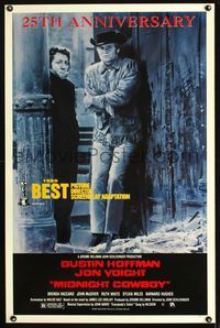 5x550 MIDNIGHT COWBOY DS 25th ann. Style 1sh R94 Dustin Hoffman, Jon Voight, John Schlesinger!