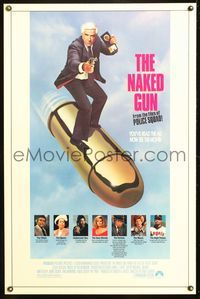 5x560 NAKED GUN 1sh '88 Leslie Nielsen in Police Squad screwball crime classic, great image!