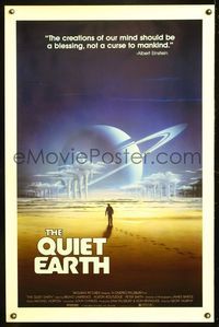 5x610 QUIET EARTH 1sh '85 New Zealand sci-fi, really cool fantasy artwork!