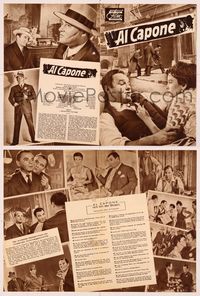 5y165 AL CAPONE German program '59 different images of Rod Steiger as the most notorious gangster!