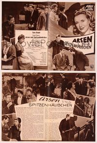 5y170 ARSENIC & OLD LACE German program '52 Cary Grant, Priscilla Lane, Frank Capra, different!