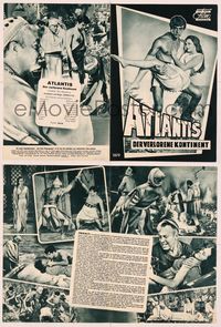 5y171 ATLANTIS THE LOST CONTINENT German program '61 George Pal sci-fi, cool different images!