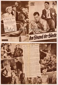 5y176 COME ON German program '56 different images of Sterling Hayden & sexy bad girl Anne Baxter!