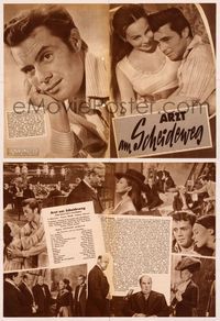 5y178 DOCTOR'S DILEMMA German program '59 different images of Leslie Caron & Dirk Bogarde!