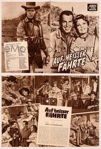 5y179 FACE OF A FUGITIVE German program '59 many different images of cowboy Fred MacMurray!