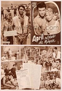 5y184 GIDGET German program '59 different images of Sandra Dee with James Darren & Cliff Robertson!