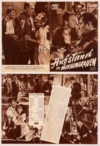 5y193 NIGHT FIGHTERS German program '60 different images of Robert Mitchum & Anne Heywood!