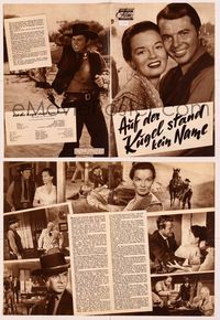 5y194 NO NAME ON THE BULLET German program '59 different images of Audie Murphy & Joan Evans!