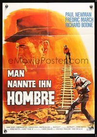 6d706 HOMBRE German R70s Paul Newman, Martin Ritt, Fredric March, it means man!