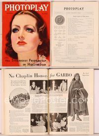 6e118 PHOTOPLAY magazine November 1932, great portrait of sexy Joan Crawford by Earl Christy!