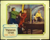 6f631 PRISONER OF ZENDA LC '37 Ronald Colman with gun fighting Wilhelm von Brincken!