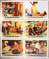 6g284 FOLLOW THAT DREAM 6 LCs '62 images of Elvis Presley fighting & romancing!