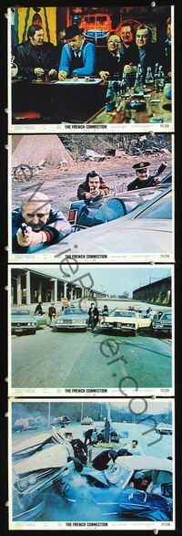 6g828 FRENCH CONNECTION 4 LCs '71 Gene Hackman, Roy Scheider, directed by William Friedkin!