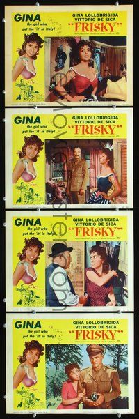 6g829 FRISKY 4 LCs '56 sexy frisky Gina Lollobrigida put the 'it' in Italy!