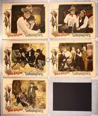 6g582 GALLOPING FURY 5 LCs '27 cowboy Hoot Gibson, cool western images!