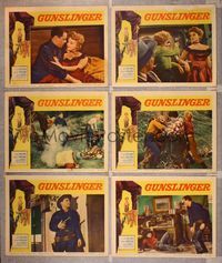 6g293 GUNSLINGER 6 LCs '56 Beverly Garland, John Ireland, Allison Hayes, Roger Corman!