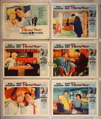 6g409 PILLOW TALK 6 LCs '59 bachelor Rock Hudson loves pretty career girl Doris Day!