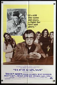 6k700 PLAY IT AGAIN SAM 1sh '72 Woody Allen, Diane Keaton, Jerry Lacy as Humphrey Bogart!