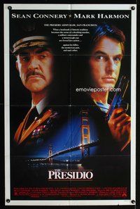 6k712 PRESIDIO 1sh '88 close-ups of Sean Connery & Mark Harmon!