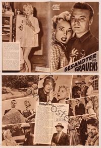 6m197 NOT OF THIS EARTH German program '57 different images of Paul Birch & sexy Beverly Garland!