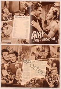 6m198 PEYTON PLACE German program '58 different images of Lana Turner, novel by Grace Metalious!