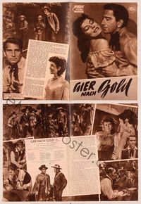 6m201 RAIDERS German program '52 Richard Conte & Viveca Lindfors in furious days of gold mine wars!