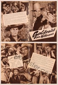 6m202 RIP ROARIN' BUCKAROO German program '48 many great images of cowboy Tom Tyler & Fussi!