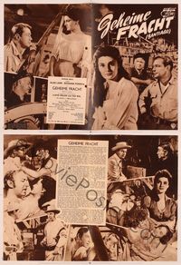 6m204 SANTIAGO German program '56 many images of Alan Ladd & Rossana Podesta in the jungle!