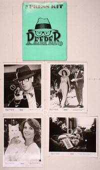 6m141 PEEPER presskit '75 private-eye Michael Caine, Natalie Wood, cool detective art!